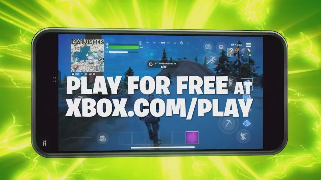 xbox cloud gaming fortnite